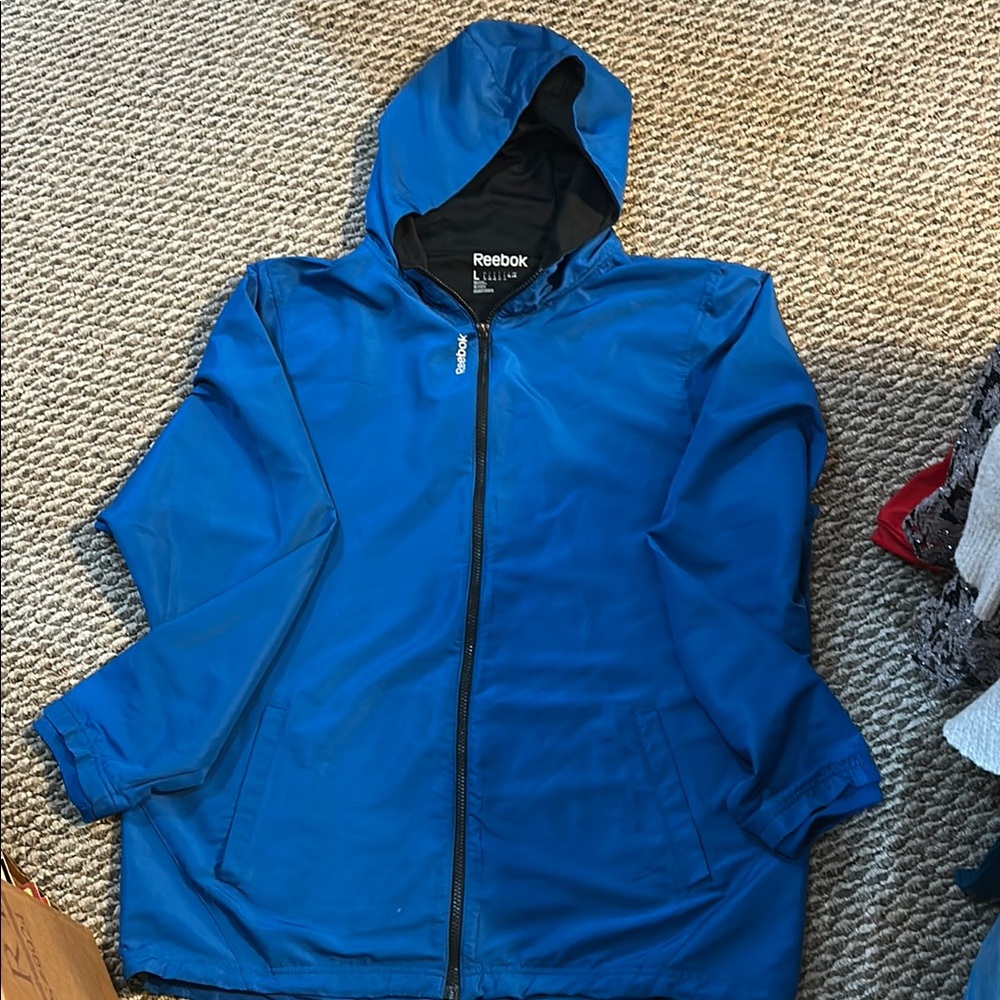 Ladies large satin Reebok jacket